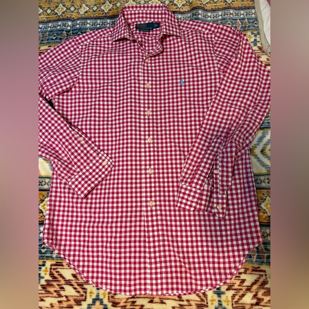 POLO Ralph Lauren Red Gingham Westerton Button Down Shirt